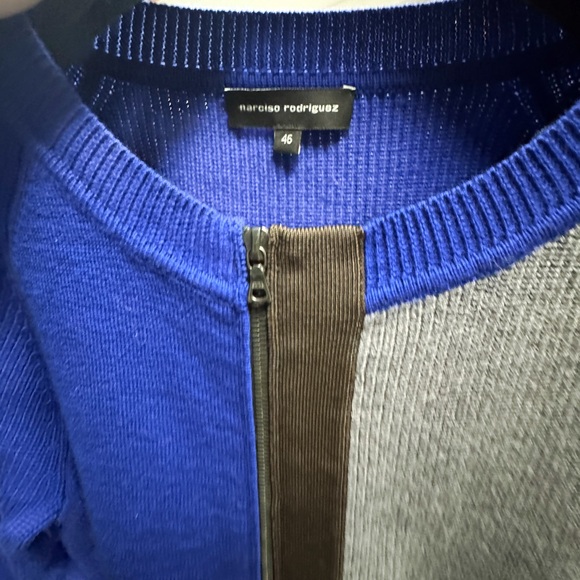 Narciso Rodriguez Blue and Gray Sweater/jacket - Picture 4 of 5